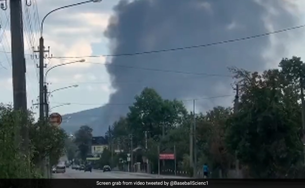 Video: Huge Fire At Oil Pipeline In Ukraine