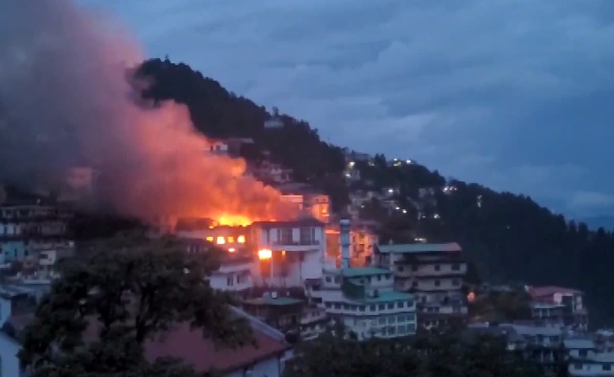 Video: Massive Fire At Mussoorie Hotel, Renovation Work Was On