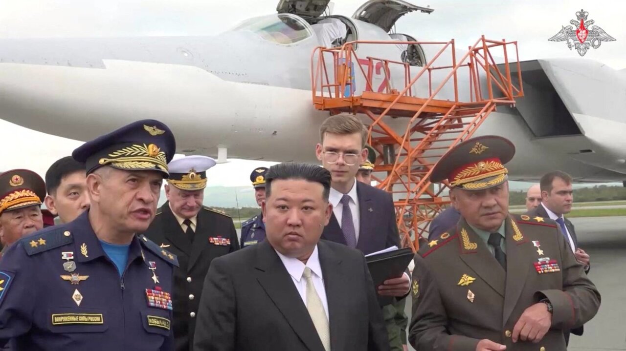 Russian nuclear-capable aircraft shown to North Korea leader