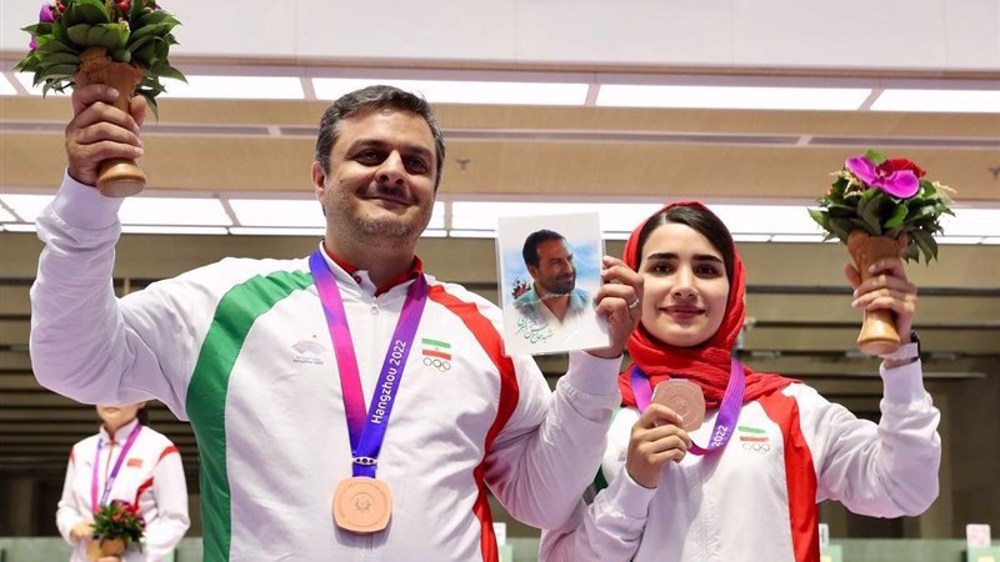 Iran’s 10m air pistol mixed team earns bronze medal at Asian Games