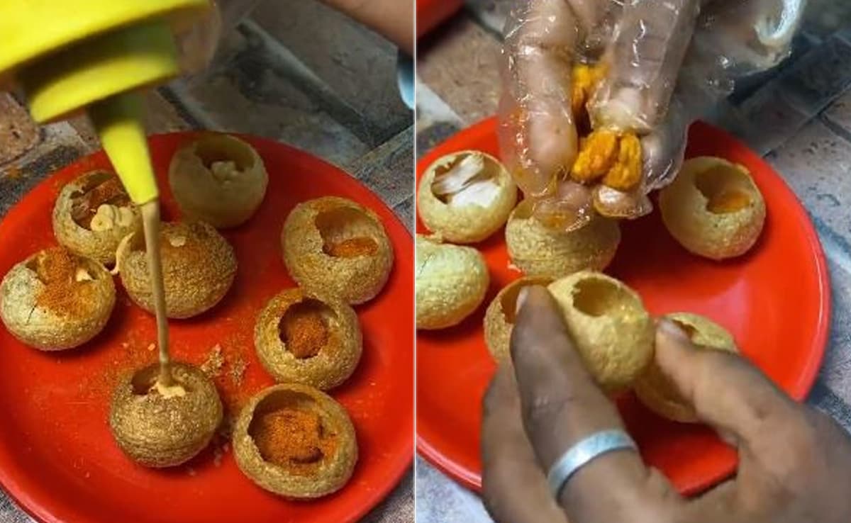 Wait, What? Pani Puri Stuffed With Prawn, Chicken Has Left Internet Puzzled