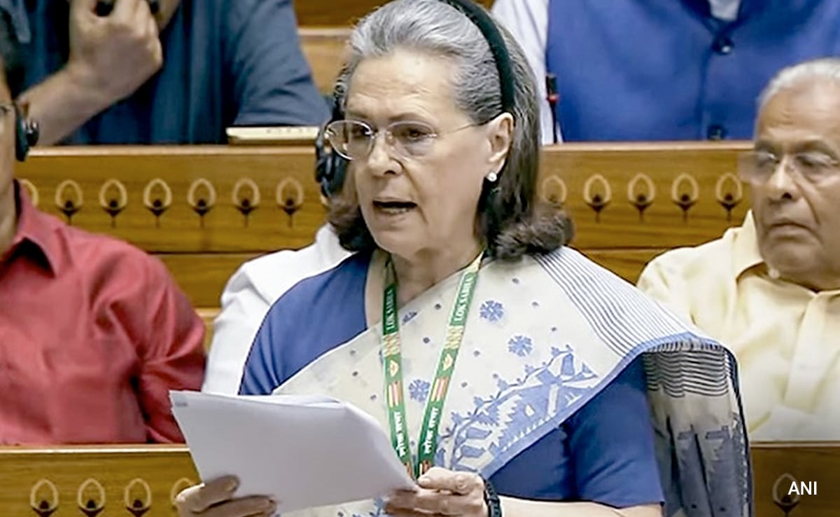 "Rajiv Gandhi's Dream…": Sonia Gandhi On Women's Quota Bill