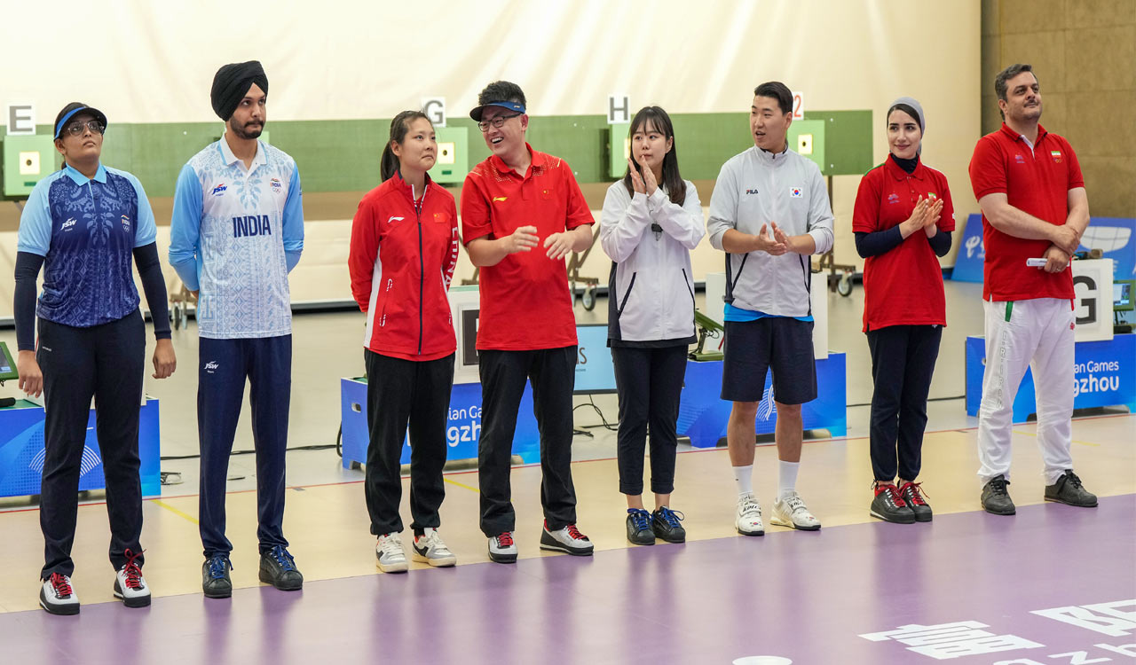 Asian Games: Sarabjot, Divya settle for silver medal in 10m air pistol mixed team event