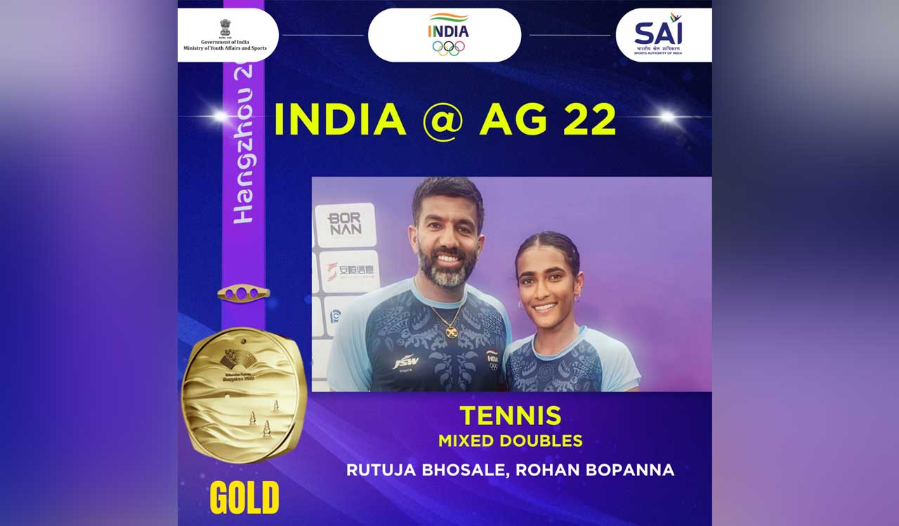 Bopanna and Bhosale clinch Mixed Doubles Gold in Asian Games Tennis finale