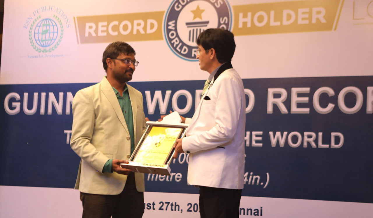 Telangana’s young scientist becomes part of Guinness World Record feat