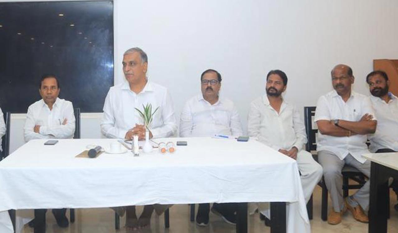 Telangana: Harish Rao asks BRS cadre to work for Manik Rao’s victory