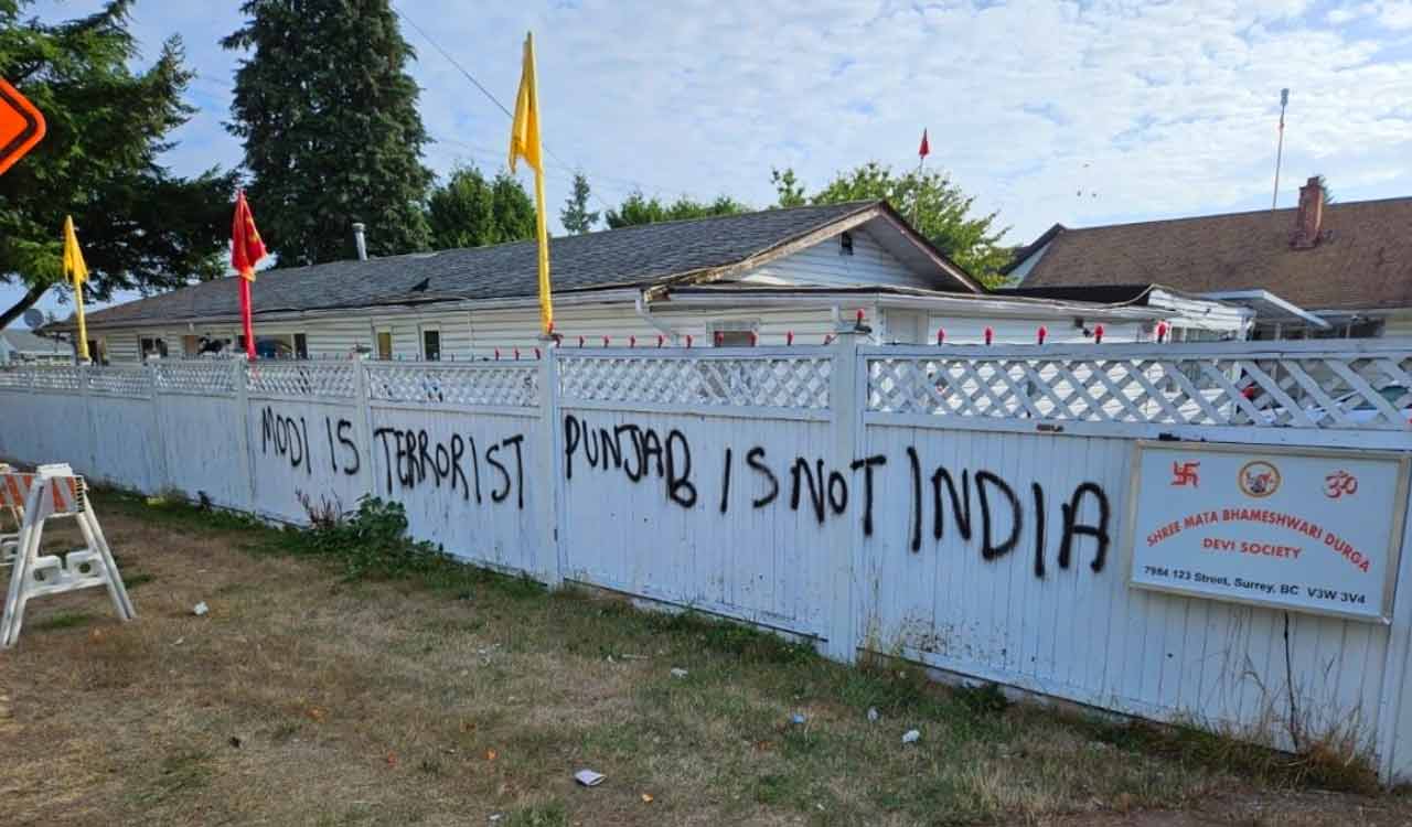 Hindu temple defaced in Canada before Khalistan referendum