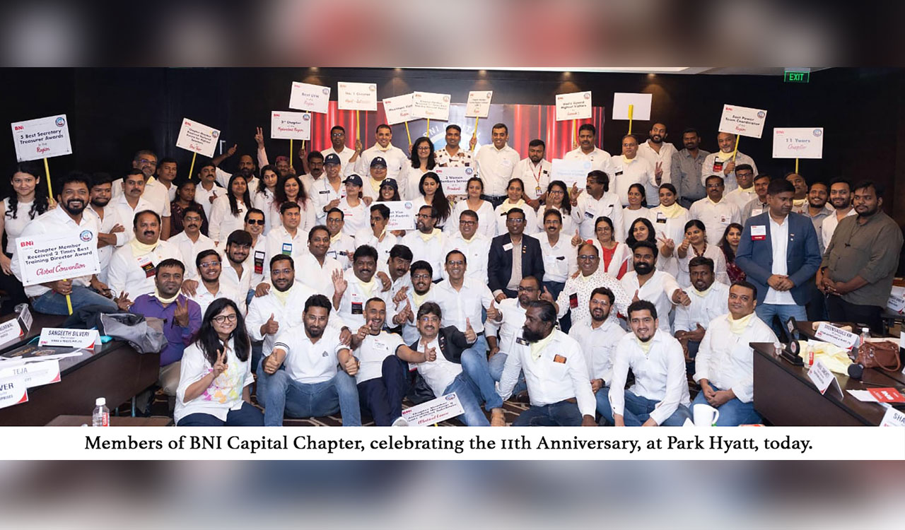 Hyderabad: BNI Capital celebrates 11th anniversary with bonhomie and camaraderie