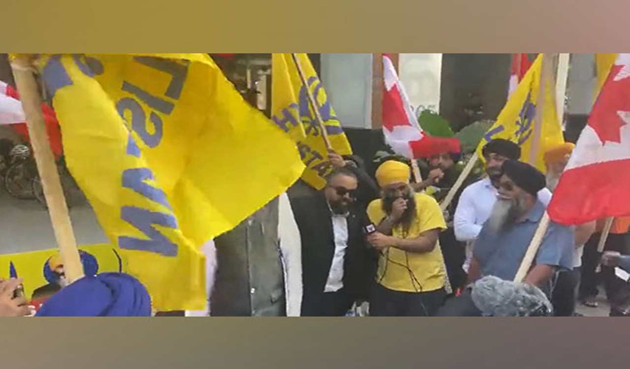 Khalistan supporters hold protest outside Indian Consulate in Vancouver