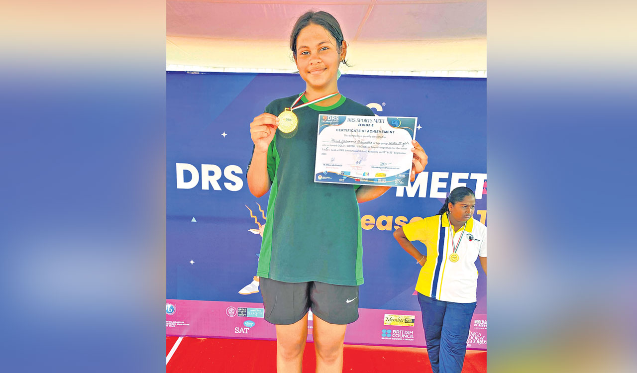 Manal clinches U-17 girl’s singles title at DRS International School Tennis Tournament