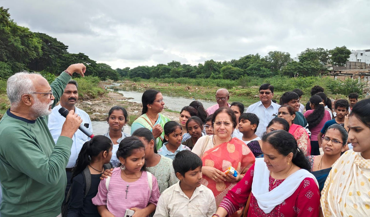 Hyderabad: World Rivers Day celebrated with a walk around Musi