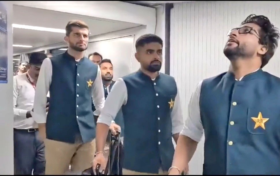 Pakistan team arrive in Hyderabad ahead of warm-up game against New Zealand