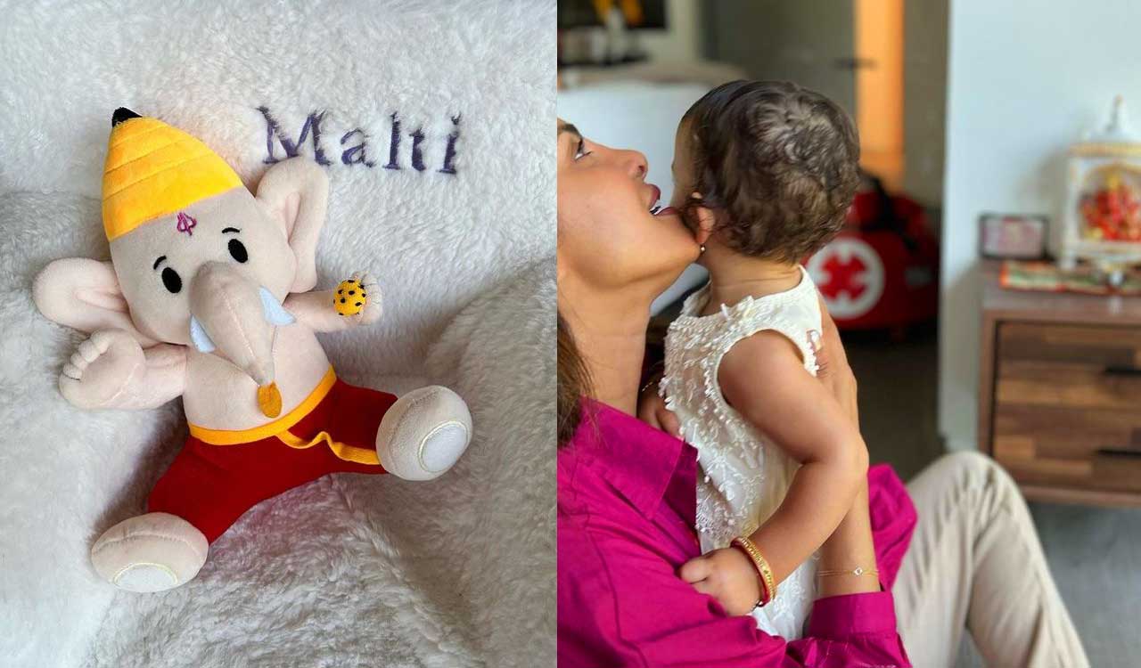 “Priyanka Chopra shares cute Ganesh Chaturthi photos of daughter Malti Marie