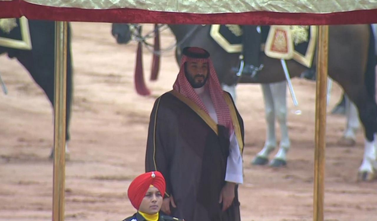 Saudi Crown Prince Mohammed bin Salman accorded ceremonial reception at Rashtrapati Bhavan
