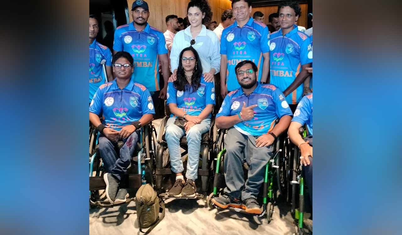 Special screening of ‘Ghoomer’ hosted by Saiyami Kher, BCCI for paraplegic cricketers