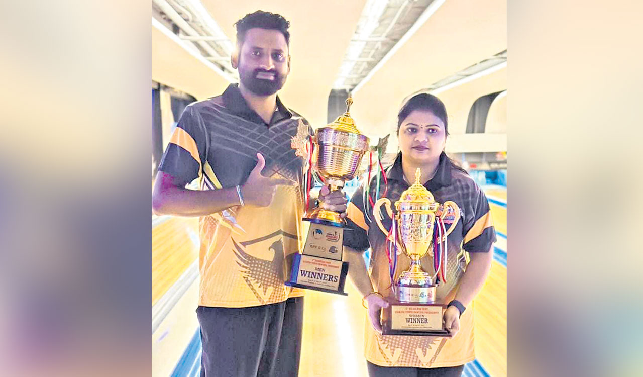 Ram Dinesh, Mamatha Gotte emerge champions at TS Tenpin Bowling Tournament