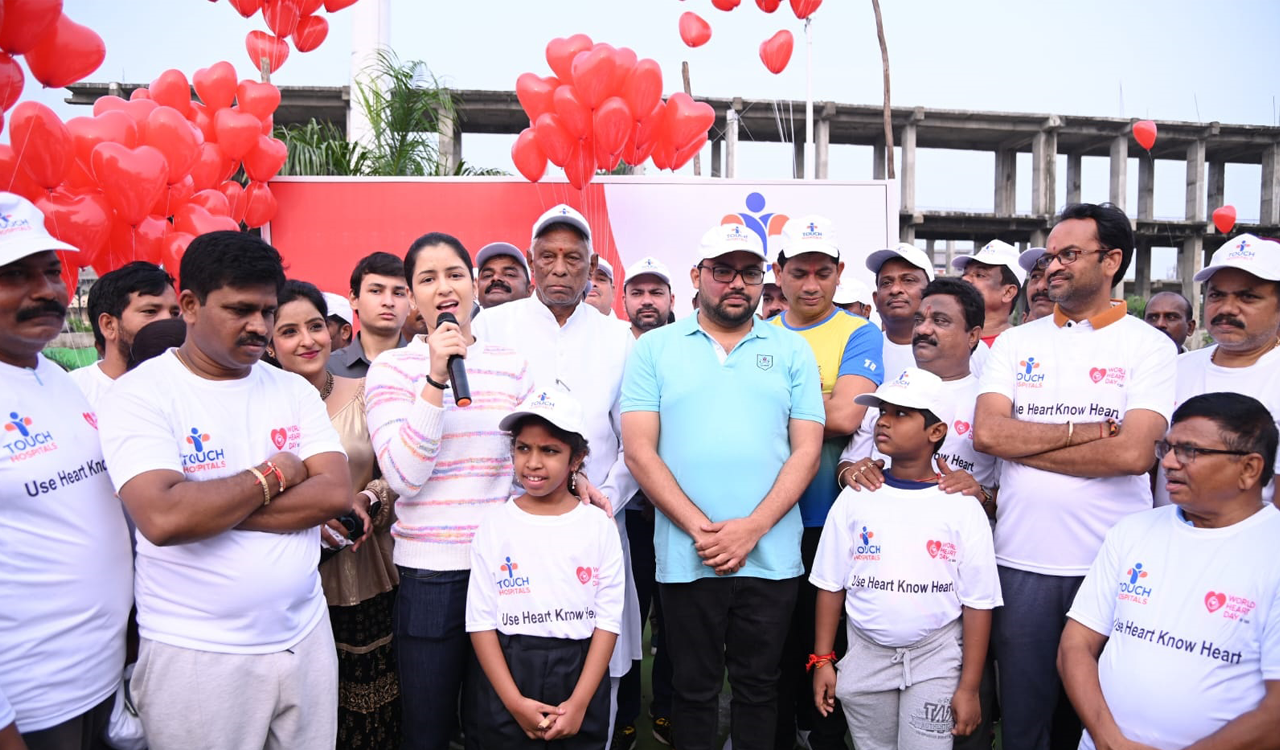 2K run taken out to mark World Heart Day in Mancherial