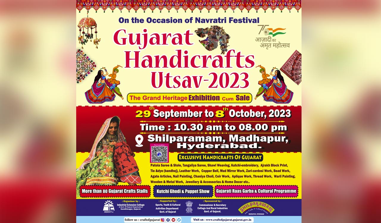 Hyderabad: Gujarat Handicrafts Utsav to be held at Shilparamam from September 29 to October 8