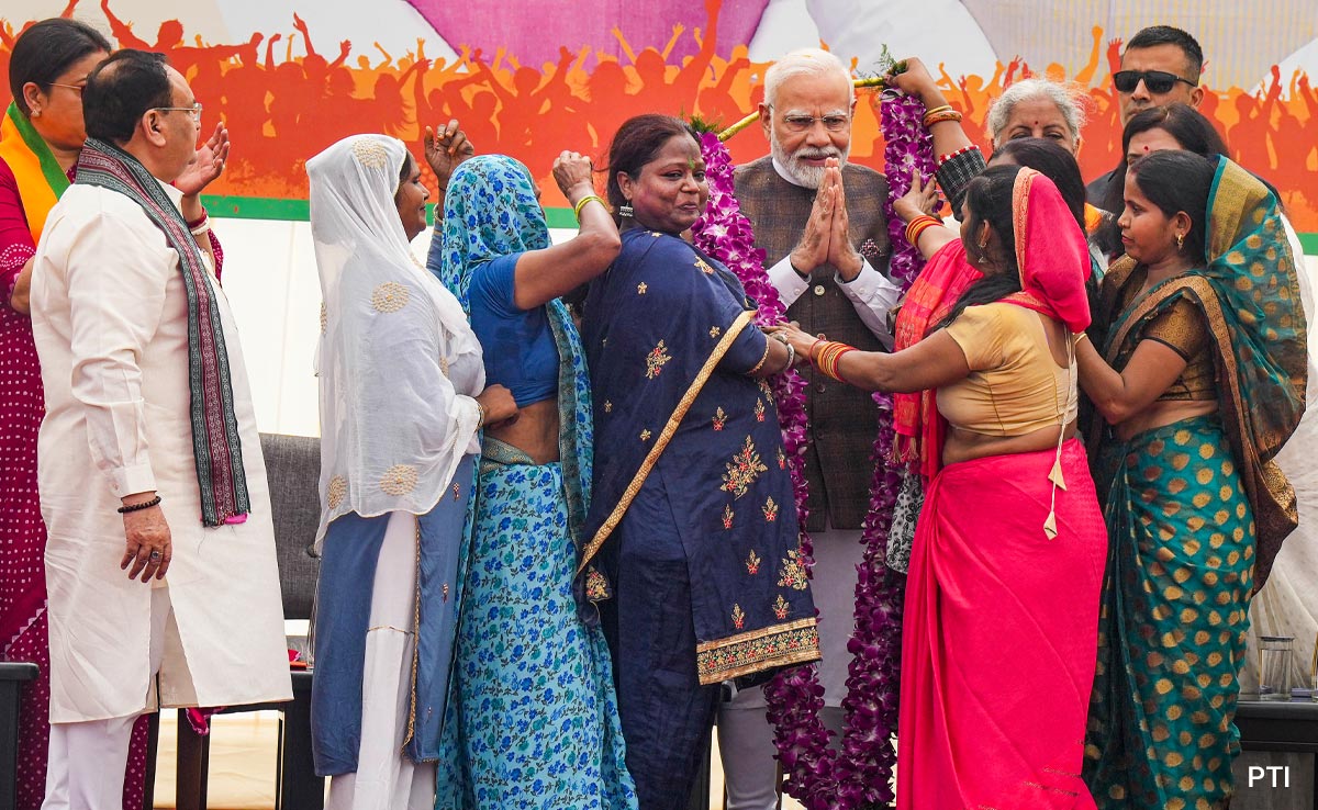 "Majority Government Made It Possible": PM On Women's Reservation Bill