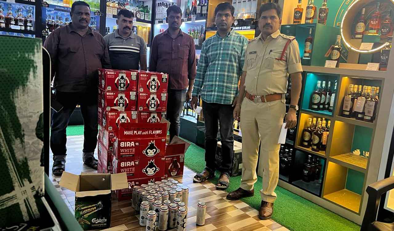 Hanamkonda: Task Force police seize expired beer