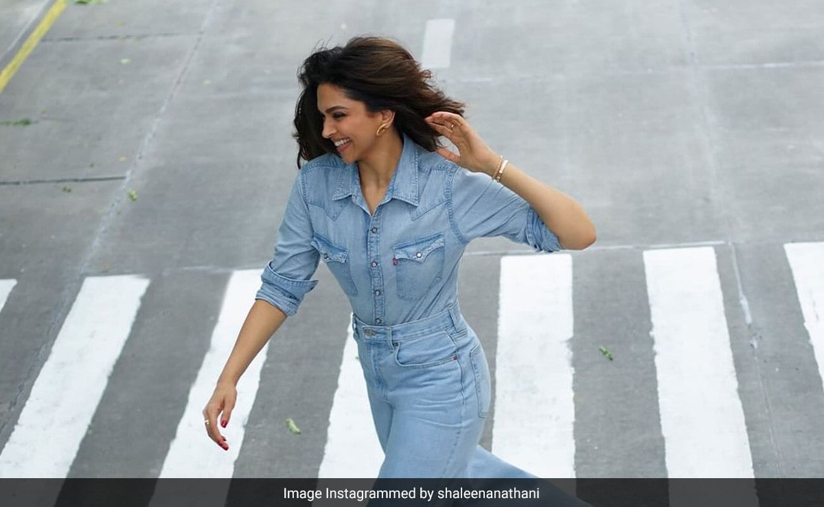 It Doesn't Get Any More Casual Classic Than Deepika Padukone's Denim-On-Denim Shirt And Jeans