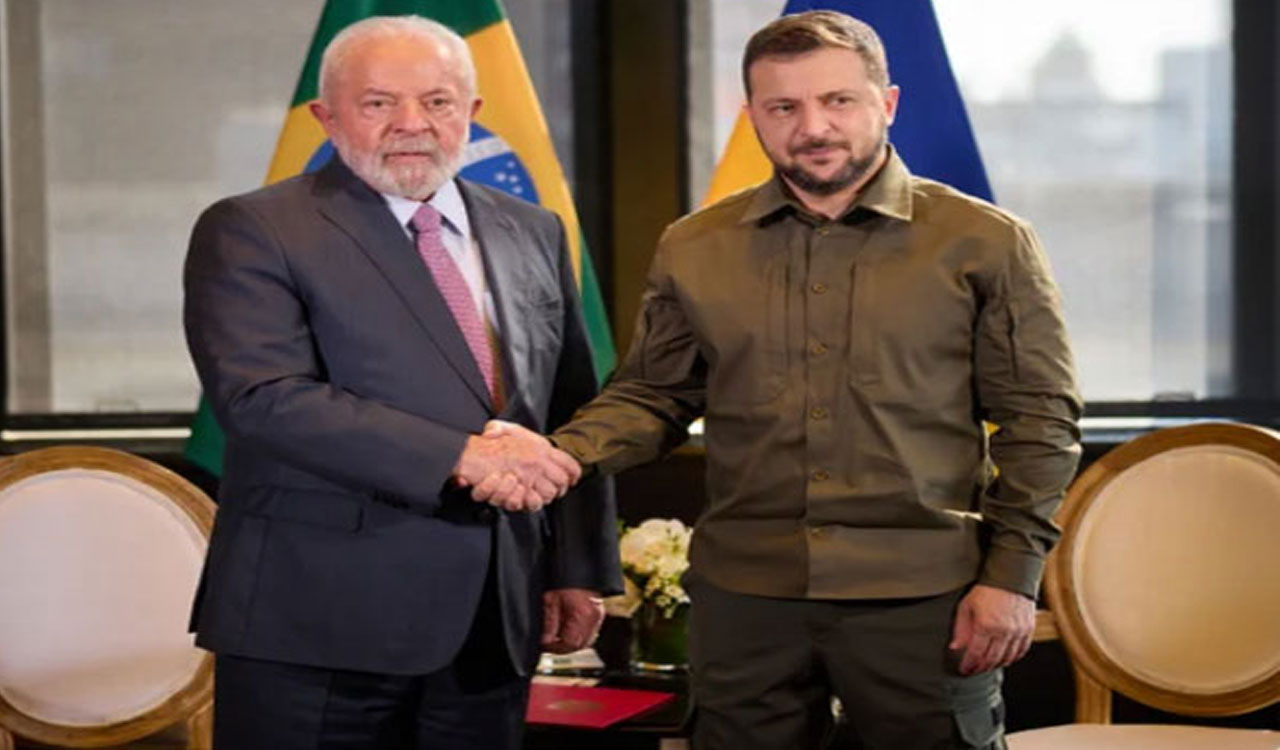 Ukrainian President Zelenskyy holds talks with Brazilian counterpart Lula