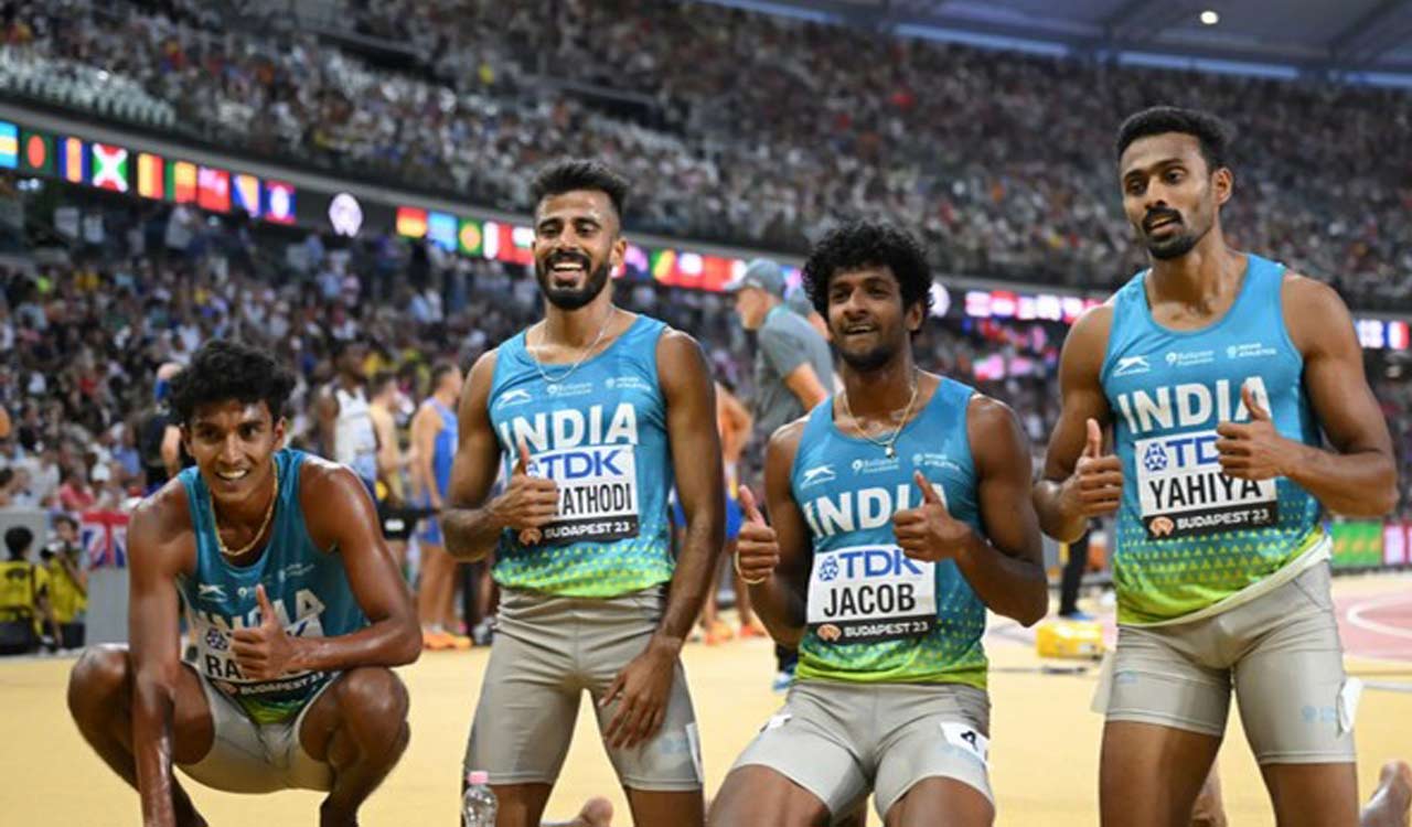 Indian men’s 4x400m relay team breaks Asian record, qualifies for final at World Athletics Championships