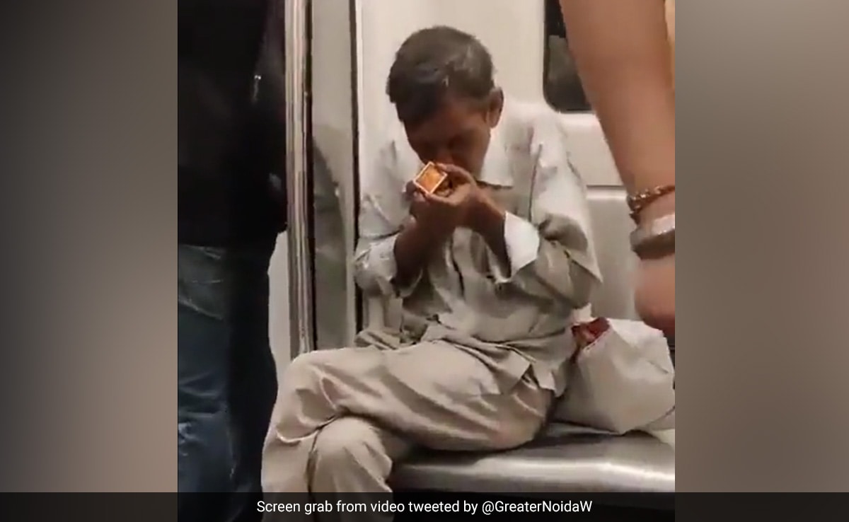 Video Of Man Smoking Inside Train Coach Goes Viral, Delhi Metro Reacts