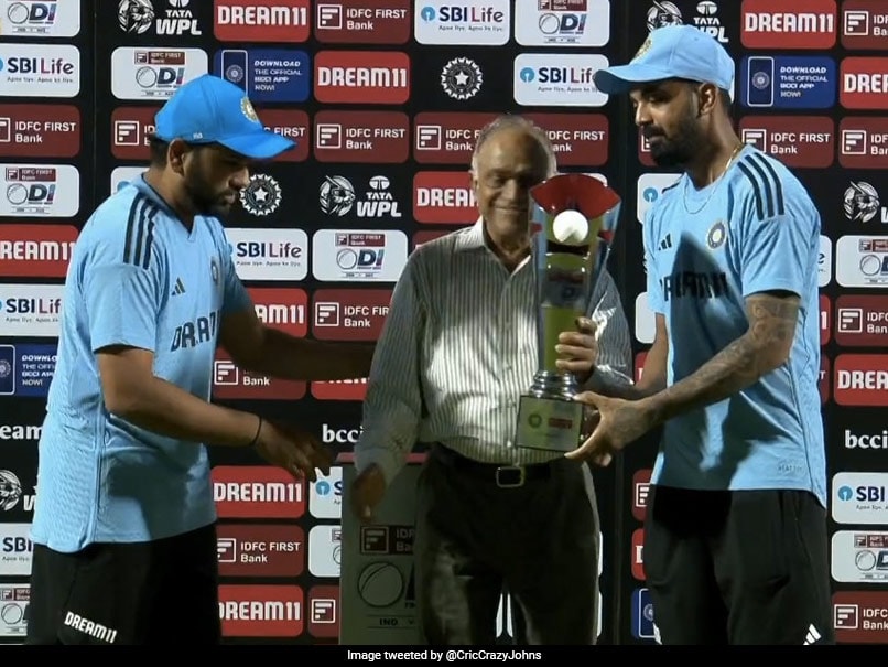 Rohit Asks Rahul To Collect Trophy After ODI Series Win. Video Goes Viral