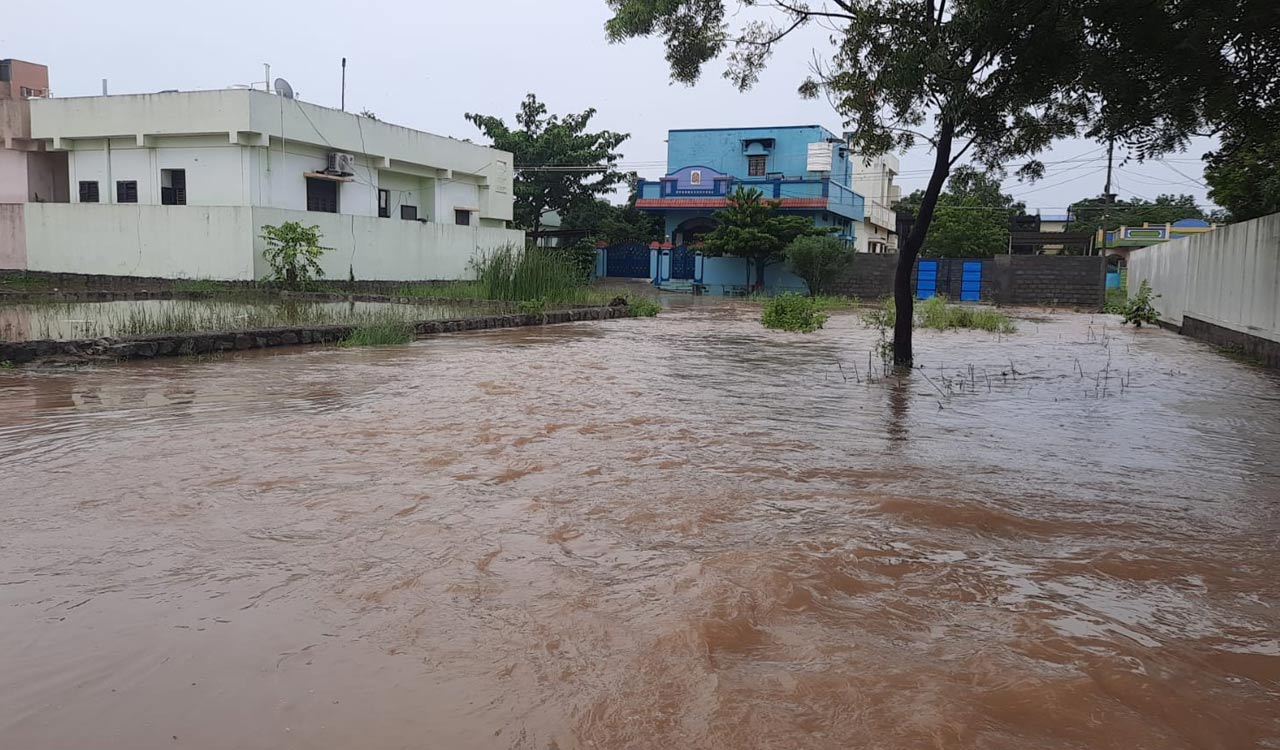 Telangana: Heavy rains lash districts; schools declare holiday