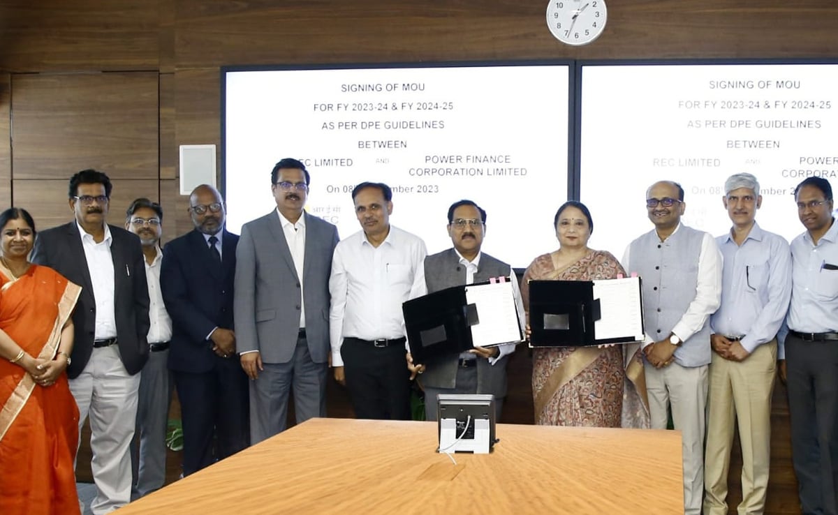 REC Signs MoU With PFC For FYs 2023-24 And 2024-25