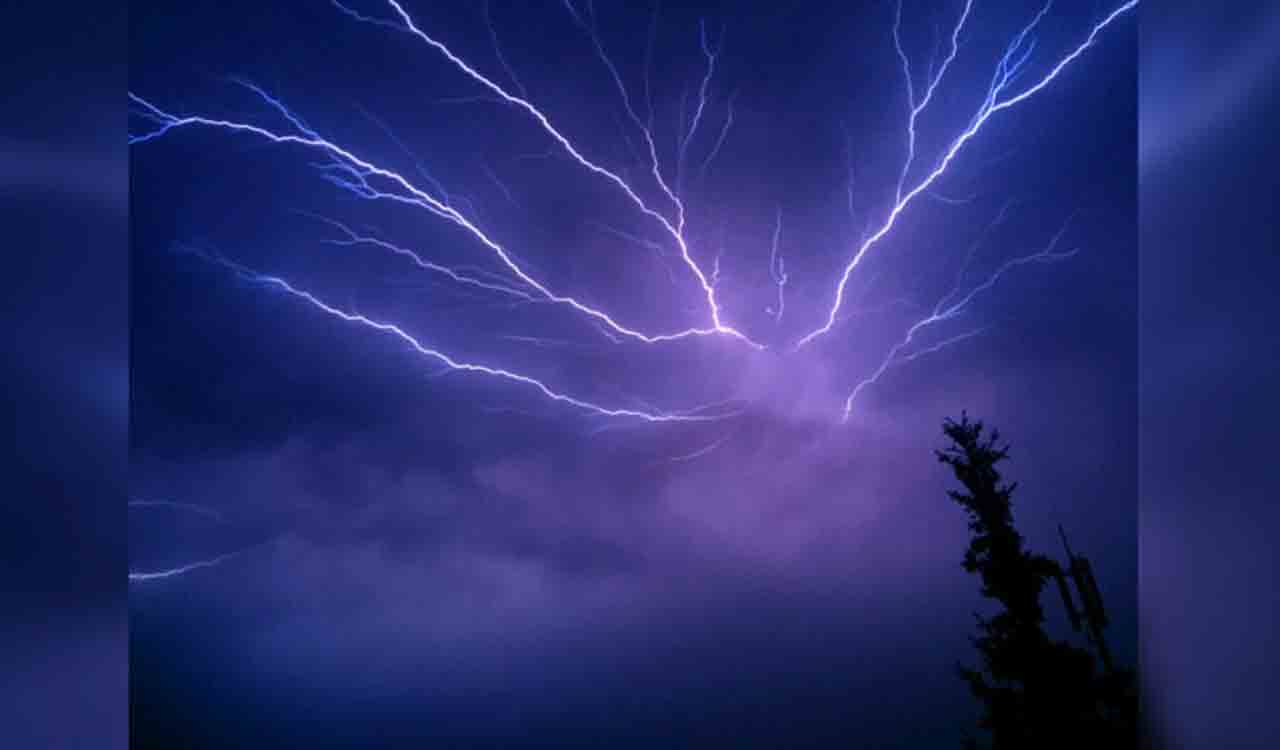 Lightning claims two lives in Asifabad