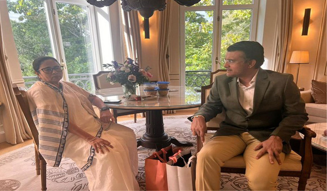 Sourav Ganguly meets Mamata in Madrid as Bengal inks deal with LA LIGA to promote football