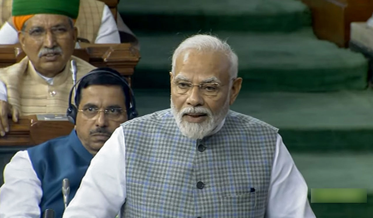 PM Modi bids adieu to old Parliament building with paeans to Nehru