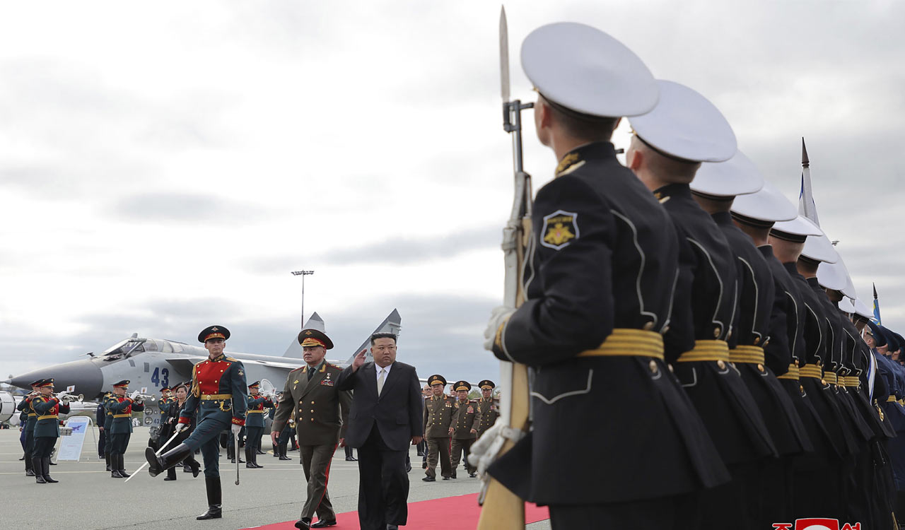 North Korean leader Kim Jong Un on his way home after concluding a trip to Russia’s Far East