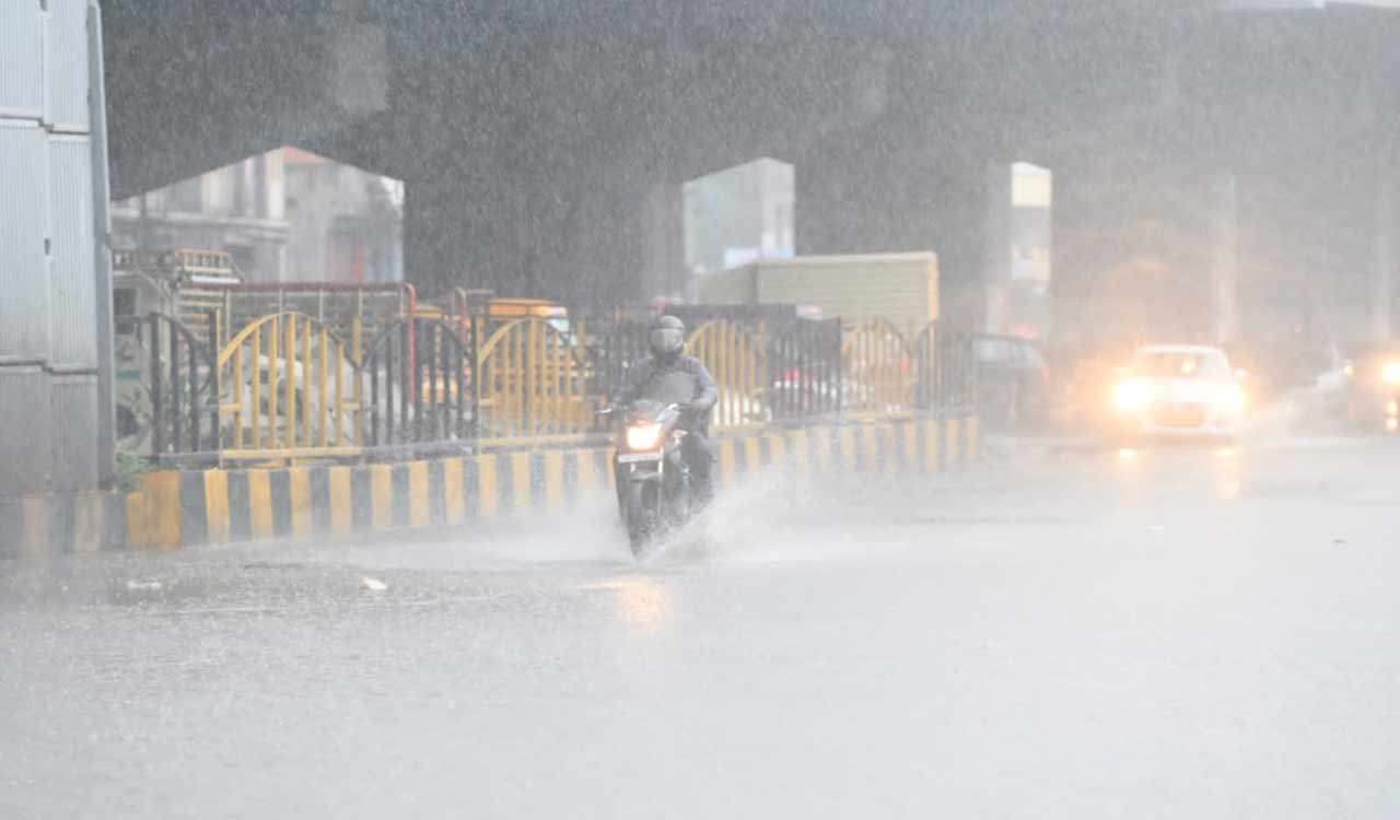 Heavy rainfall recorded at several locations in erstwhile Warangal