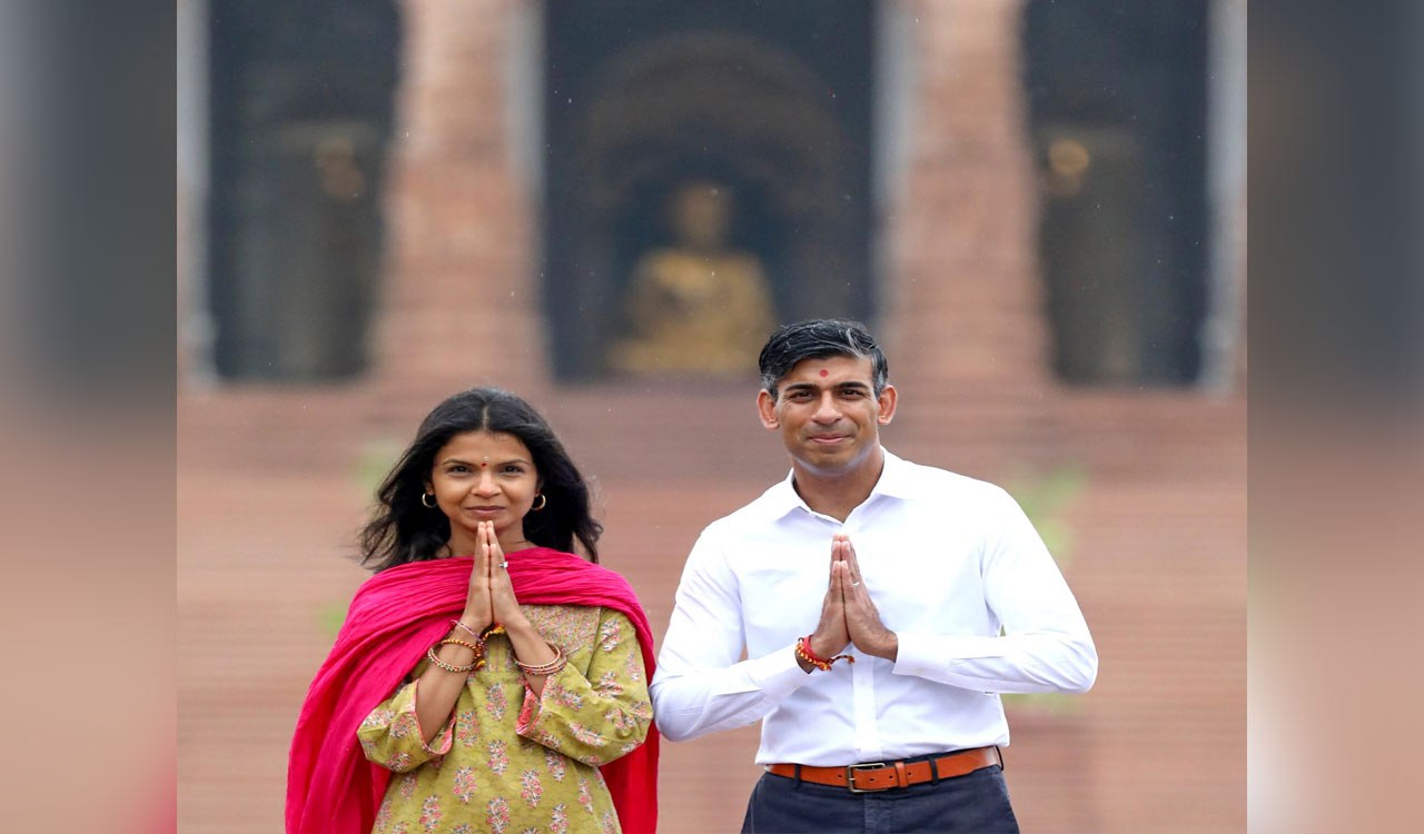 British PM Rishi Sunak, wife spent 45 minutes at Akshardham temple, enquired about its architecture