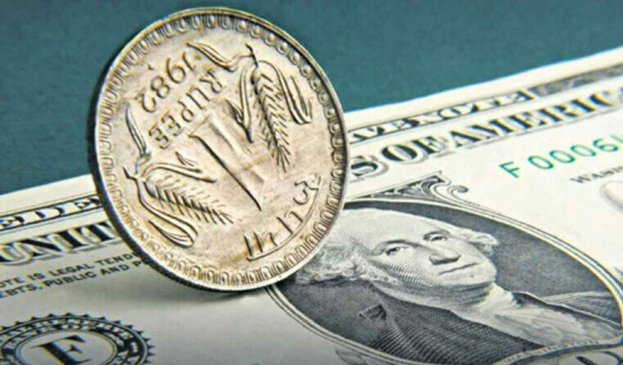 Rupee recovers from record lows, jumps 24 paise to end at 83.08 against US dollar-Telangana Today