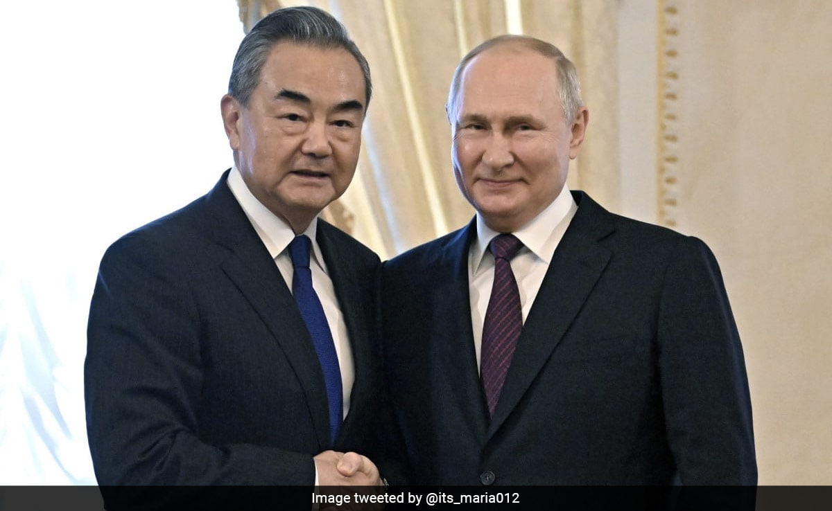 Vladimir Putin To Host China's Foreign Minister In Russia: Kremlin