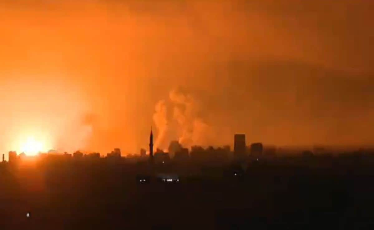 Israel's Night Strikes Across North Gaza "Most Intense" So Far: Reports