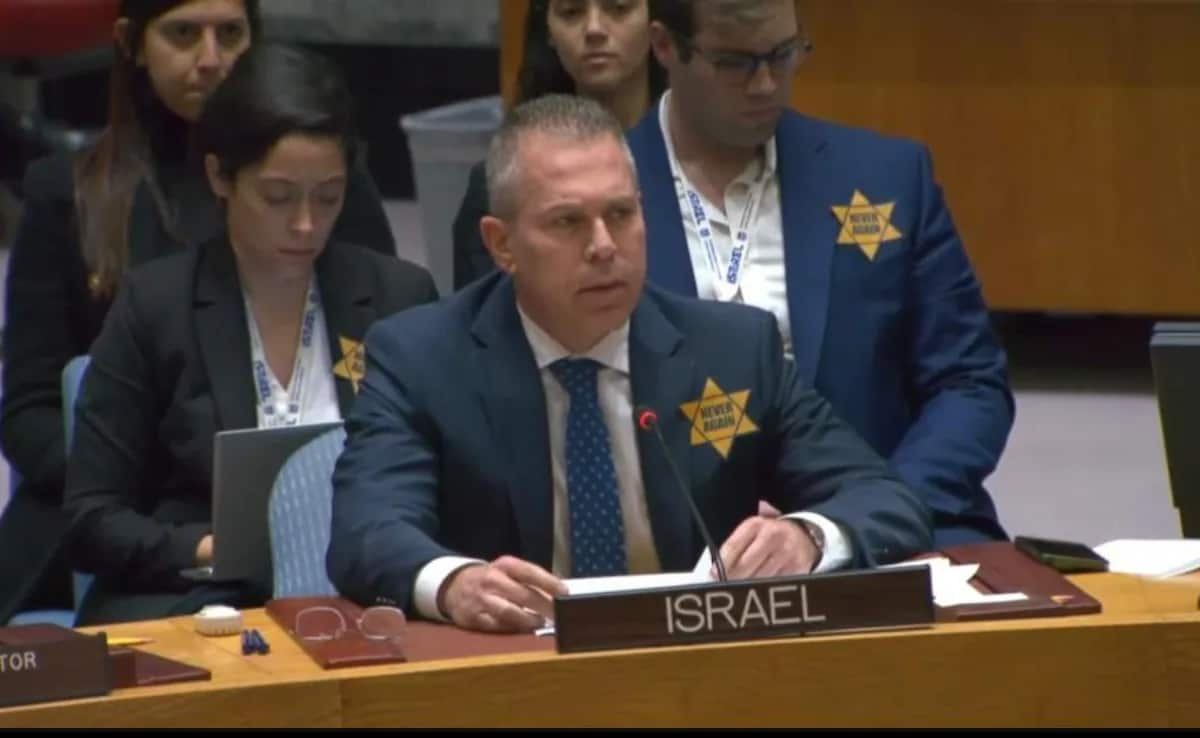 "We Will Wear This Until…": Israel Envoy Wears Yellow Star At UN