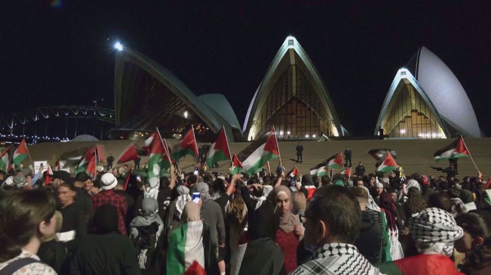 Australians rally in support of Palestinians
