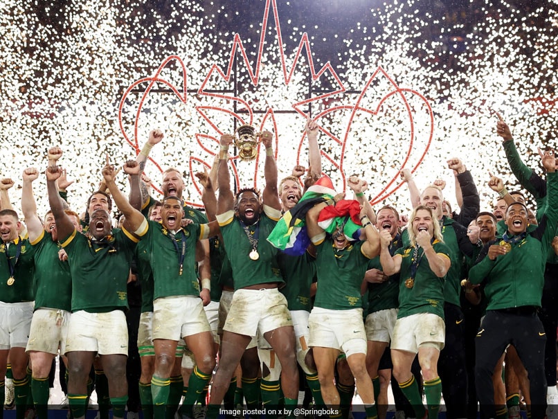 South Africa Beat New Zealand By A Point To Win Record 4th Rugby WC Title