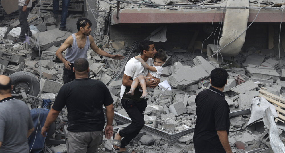 Israel poured bombs on Palestine kids as gift on Children Day