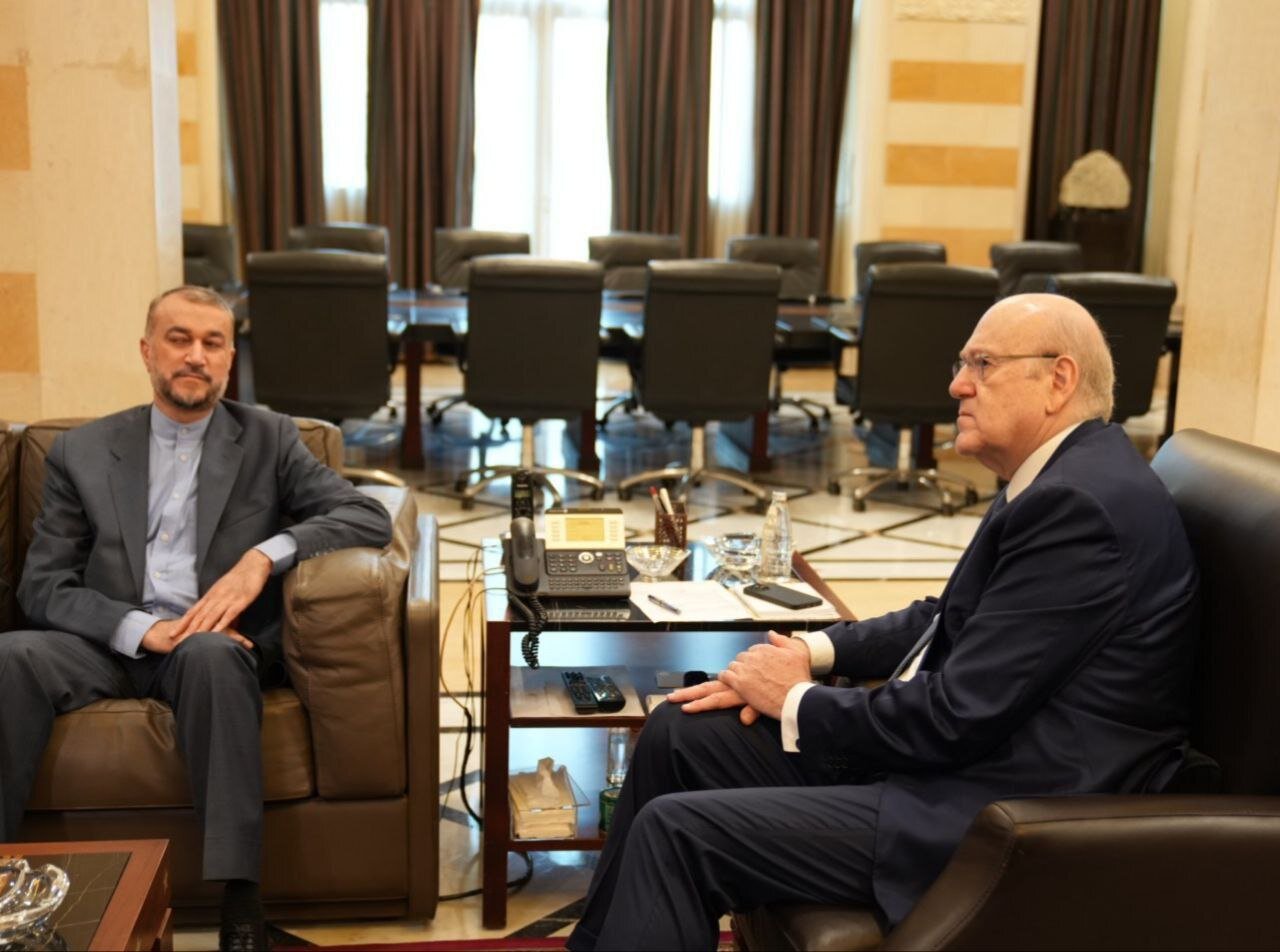 FM Amir-Abdollahian meets Najib Mikati in Beirut