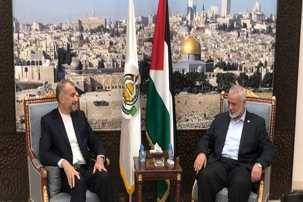 Iran FM, Hamas leader discuss situation in Gaza