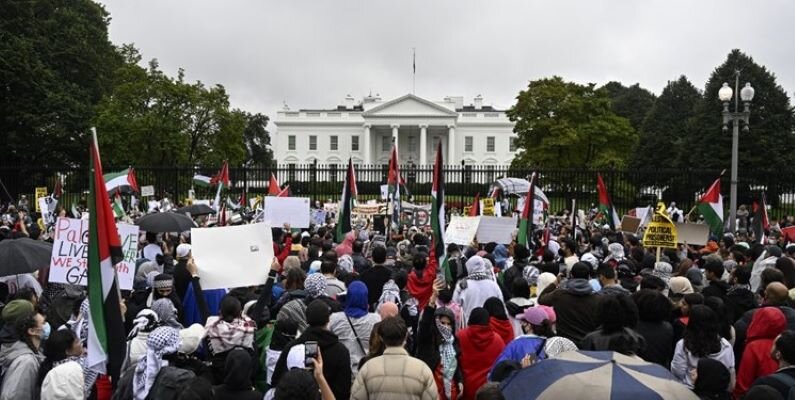 VIDEO: Thousands gather in solidarity with Palestine in US