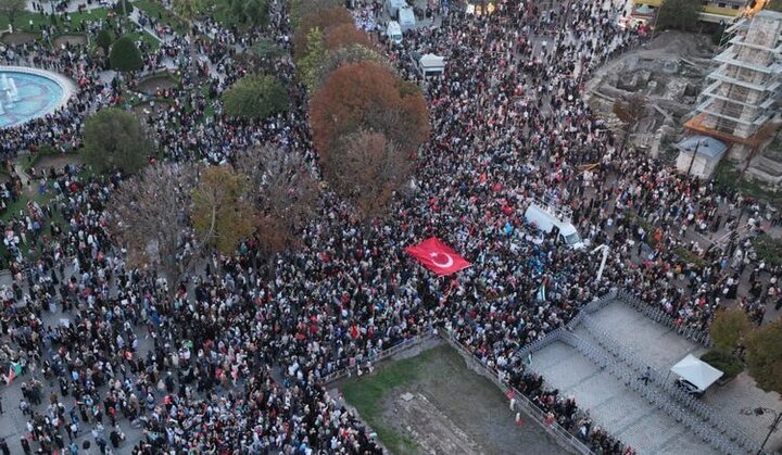 VIDEO: Huge pro-Palestine rally in Istanbul