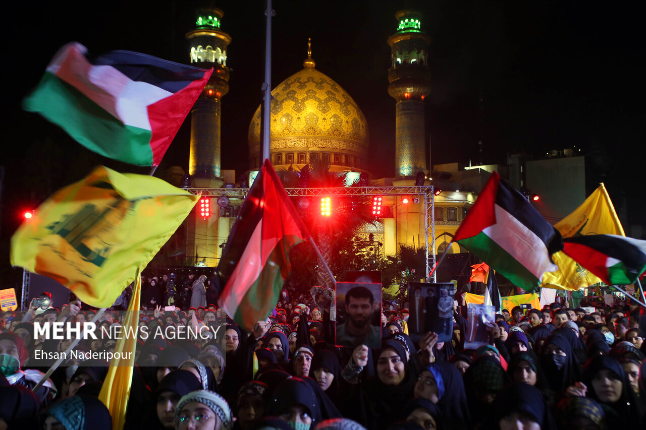 Pro-Palestine gathering in Tehran