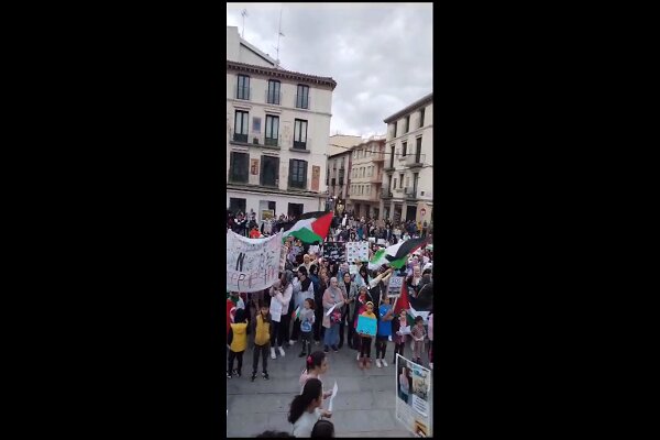 VIDEO: Pro-Palestine rally in Spain